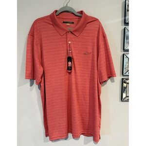 Greg Norman Play Dry Striped Polo Style Golf Shirt‎ XXL